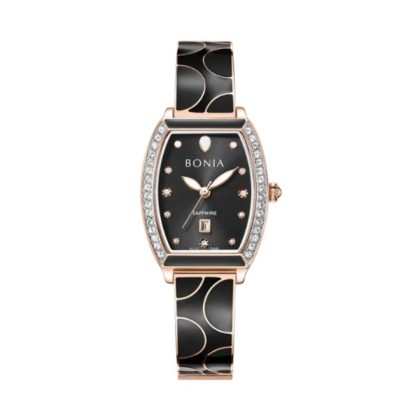 Bonia Elegance BNB10861-2537S Black Dial Color Women Watch